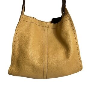 Lucky brand yellow leather shoulder bag